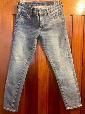 Denim & Supply Ralph Lauren Crop Skinny Jeans Women Sz 27 Med Blue Wash